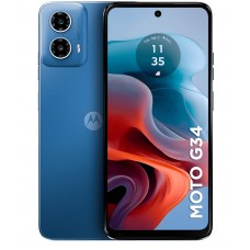 Oferta Relâmpago Celular Motorola Moto G34 5G Azul 128GB, 4GB RAM, Tela de 6.5", Câmera Traseira Dupla de 50MP, Android 14 e Snapdragon 695 5G